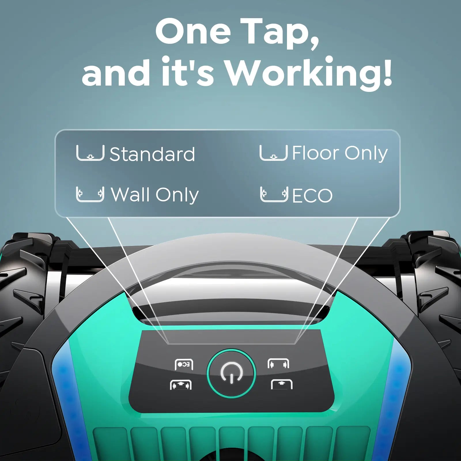 Pleco Pro Cordless Pool Cleaner Robot with 210Min Runtime, Smart AI Navigation, App Control, Strong Wall Climbing, Waterline Cleaning,Dual-Layer Filtration,for In-Ground Pools up to 220㎡,PrussianBlue
