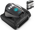 Cordless Robotic Pool Cleaner, Wall & Waterline Cleaning, 150Min,Strong Suction, Triple-Motor, Multi Cleaning Modes, Ideal for Inground Pools, Efficient C1 Pool Vacuum Robot,Frosted Black Blue