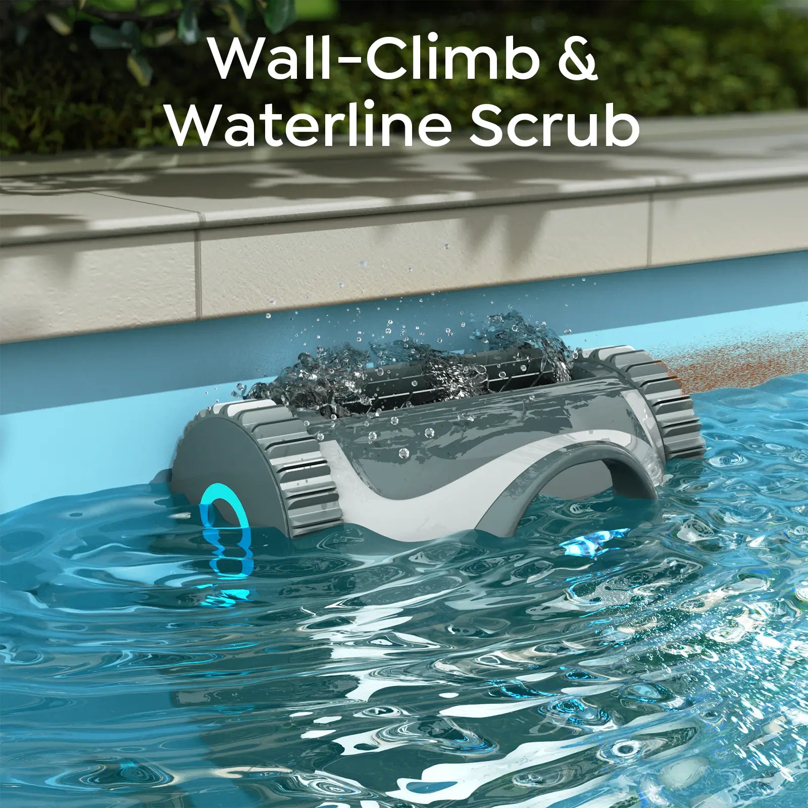 Pool Cleaner Robot with 150 Mins, Multi Cleaning Modes, Wall Climbing, Waterline Scrubbing, 2.5H Fast Charging, Tripe-Motor Strong Suction, C1 Pool Vacuum for Inground Pools, Onyx & Pearl