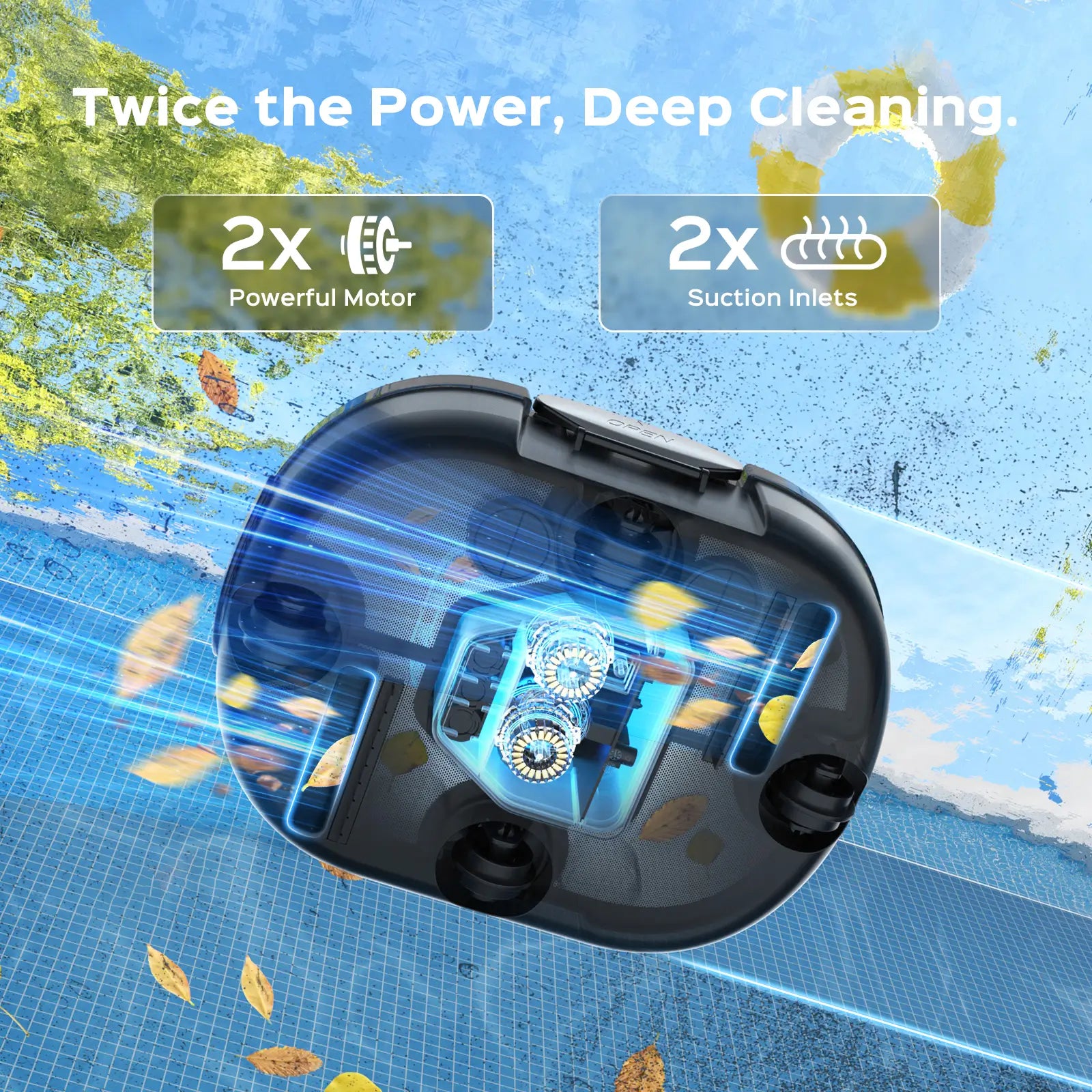 S1 Pro Automatic Pool Cleaner for Above Ground Swimming Pools, Dual-Motor ,Cordless Pool Robot with 120-Min Runtime, Large Debris Capacity, Fast Recharge and Self-Parking Function(Mirror Black)