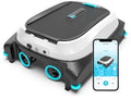 [2026 NEW] Pleco SK01 Solar Pool Skimmer Robot with APP, Obsidian & Ivory | Auto Surface Cleaning, 24/7 Cleaning, Dual Charging Modes, Obstacle Avoidance, Large Filter, Ideal for Most Pool Surfaces
