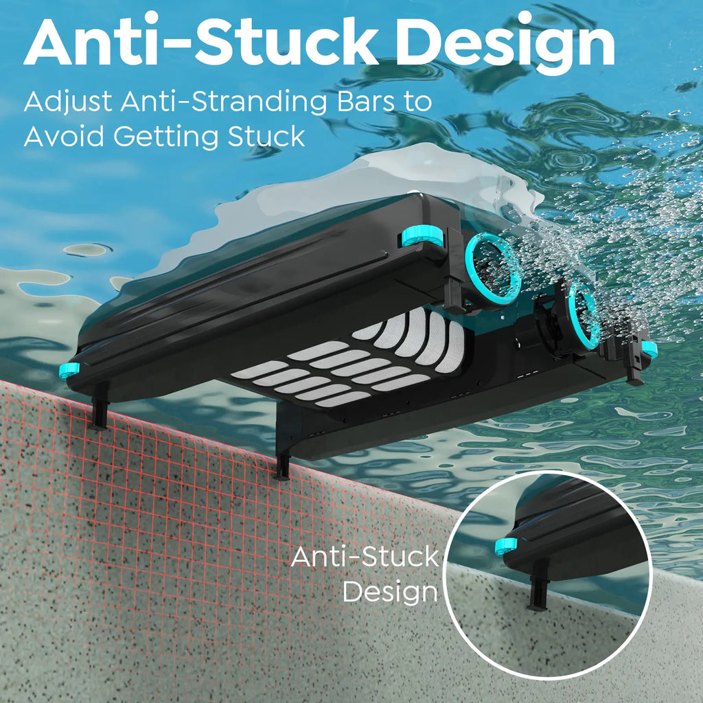 [2026 NEW] Pleco SK01 Solar Pool Skimmer Robot with APP, Obsidian & Ivory | Auto Surface Cleaning, 24/7 Cleaning, Dual Charging Modes, Obstacle Avoidance, Large Filter, Ideal for Most Pool Surfaces