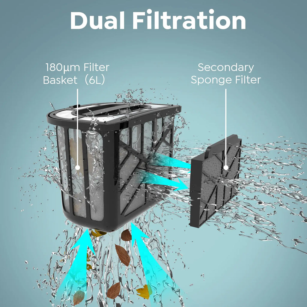 Pleco Pro Cordless Pool Cleaner Robot with 210-Min Runtime, Smart AI Navigation, App Control, Strong Wall Climbing, Waterline Cleaning, Dual-Layer Filtration, for In-Ground Pools up to 220㎡, Charcoal