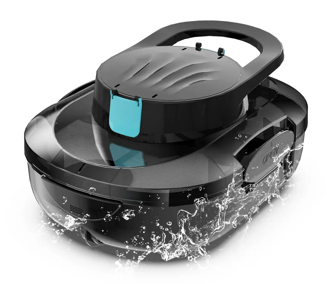 S1 PRO Cordless Pool Vacuum Robot, Pool Cleaner with 130-Min Runtime, Fast Charging, Pool Vacuum for Above-Ground & Flat In-Ground Pools up to 110㎡, Strong Suction Power, Advanced Motor, Onyx