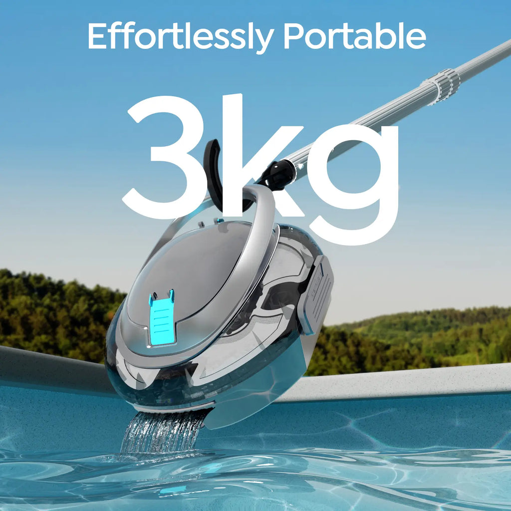 S2 Cordless Pool Vacuum Robot with Strong Suction Motor, Upgraded Filtration, Pool Vacuum for Above-Ground & Flat Pools, Automatic Parking, Anthracite
