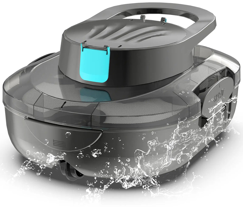 S1 PRO Cordless Pool Vacuum Robot, Pool Cleaner with 130-Min Runtime, Fast Charging, Pool Vacuum for Above-Ground & Flat In-Ground Pools up to 110㎡, Strong Suction Power, Advanced Motor, Graphite